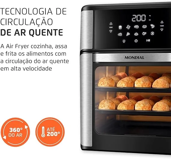 Air Fryer Oven 12L Mondial — imagem 4
